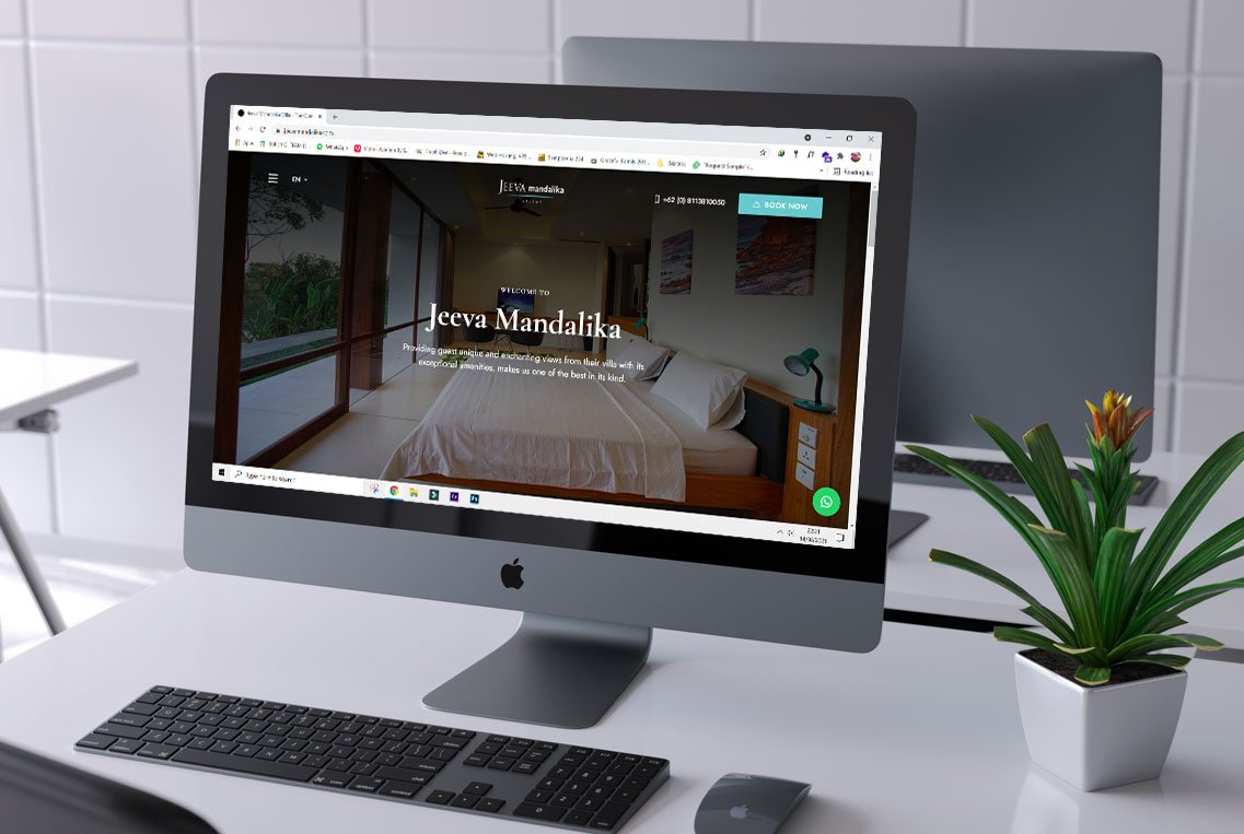Jeeva Mandalika Villa create website with 2K Digital